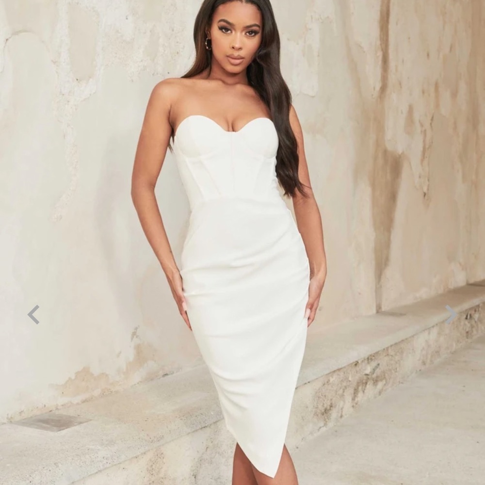 I wore for 2 hours at my bridal shower. Professionally dry cleaned.